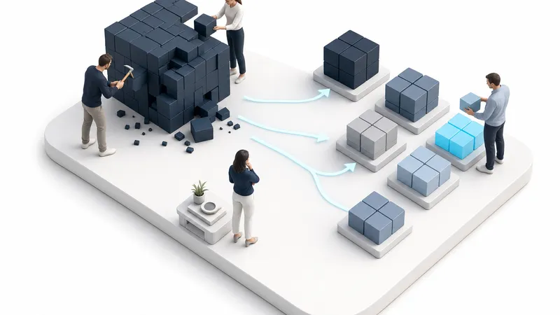 A problem broken into clear, non-overlapping building blocks